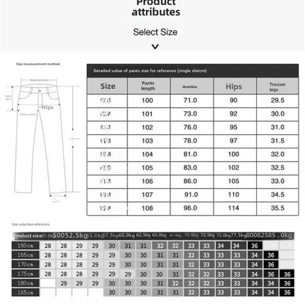 High-End Black Jeans For Men Straight-Leg Trendy Versatile Elastic Lightweight Luxury Trousers New Arrival Autumn/Winter
