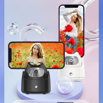 Portable 360°Rotation Auto Face Tracking Gimabl Tripod AI Smart Shooting Phone Holder for Live Vlog Streaming Video Selfie Stick