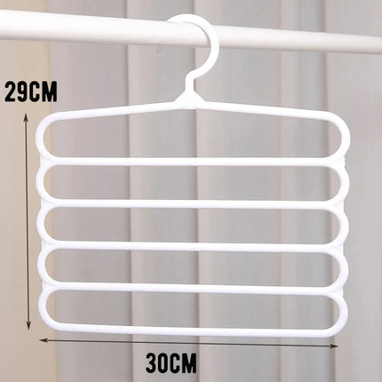 Folding Clothes Hanger Closet Organizer Space Saving Hanger Multi-port Clothing Rack Plastic Scarf Storage hangers for clothes
