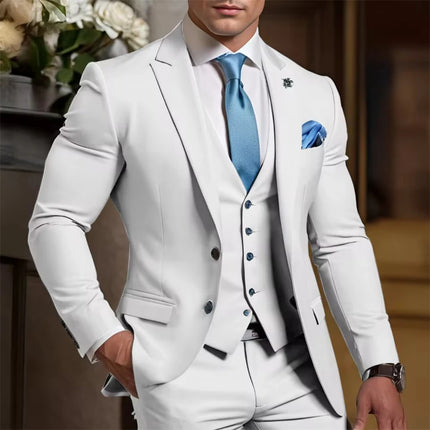 Elegant Formal Men's Suit 3 Piece Suit Wedding Tuxedo Groom Custom Outfit Party Elegant Suit for Best Man Tailor Made
