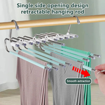 Folding Clothes Hanger Closet Organizer Space Saving Hanger Multi-port Clothing Rack Plastic Scarf Storage hangers for clothes