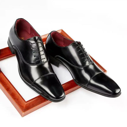 Fashion Business Dress Men Shoes 2025 New Classic Leather Men's Formal Shoes Comfortable Slip On Dress Shoes Men Oxfords