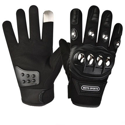 Tactical Gloves Steel Safety Outdoor Cycling Equipment Brass Knuckle Motorcycle Powersports Racing Bicycle Self Defence For Man
