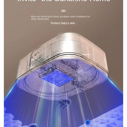 Folded Electric Clothes Dryer Remote Control Multifunctional Dryer Machine Portable Travel Warm Laundry Dryer with Timing Home