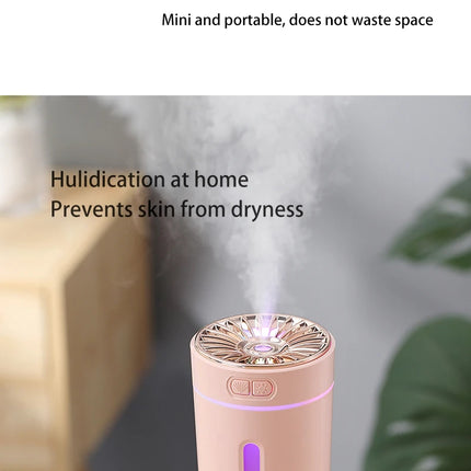 Vehicle-mounted Humidifier 300ml Mini Portable Spray Air Freshener Home LED Small Essential Oil Vaporizer Room Scent Diffuser