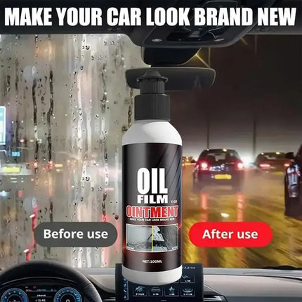 Glass Oil Film Remover Car Windshield Oil Film Remover Invisible Car Window Cleaner Gentle Automotive Oil Film Cleaner For All