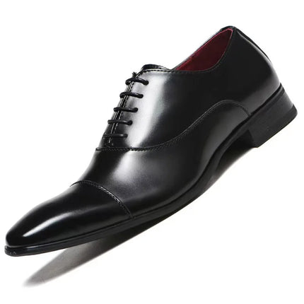 Fashion Business Dress Men Shoes 2025 New Classic Leather Men's Formal Shoes Comfortable Slip On Dress Shoes Men Oxfords