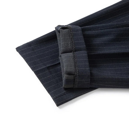 2025 new men's striped suit (suit + trousers) stylish and handsome British style wedding handsome two-piece set