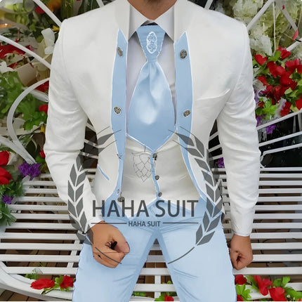Men's Suits Wedding Suits Slim Fit Custom  Groomsmen 3-Piece Suits Full Set Banquet Groom Suits