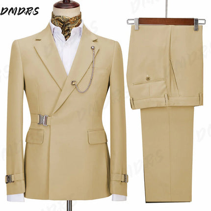 Wedding Suits For Men Elegant Blazers Set 2 Pieces Formal Classic Jackets Pants Full Coats Luxury Business 2026 Costume