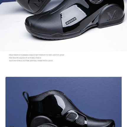 New Men's Outdoor Fishing Shoes Punk Ankle Rubber Boots Waterproof Strong Blocking Water Shoes Kitchen Shoes Size 39-44