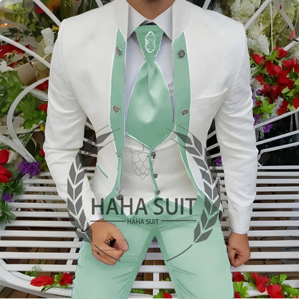 Men's Suits Wedding Suits Slim Fit Custom  Groomsmen 3-Piece Suits Full Set Banquet Groom Suits