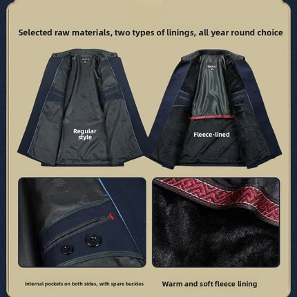 Set of Chinese Tunic Suit for Men, Mao Suit, Coat with Trousers, 2-piece Set, Zhongshan Jacket and Trousers, Twinset