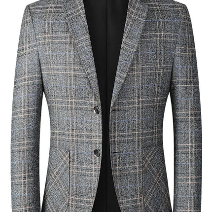 Men Spring Autumn Business Casual Suit Jacket Mens Suits Formal Slim Fit Coat Male Party Wedding Single Breasted Elegant Tops