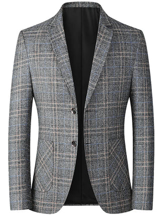 Men Spring Autumn Business Casual Suit Jacket Mens Suits Formal Slim Fit Coat Male Party Wedding Single Breasted Elegant Tops