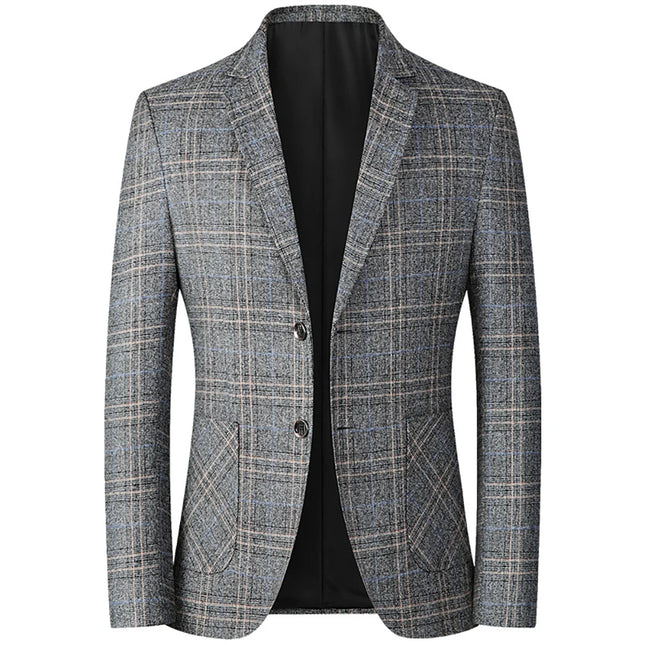 Men Spring Autumn Business Casual Suit Jacket Mens Suits Formal Slim Fit Coat Male Party Wedding Single Breasted Elegant Tops