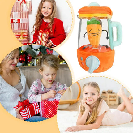 Stuffed Plush Toys Stuffed Carrot Juicer Doll Decor Carrot Juicer Shape Decoration Tool For New Year Children's Day Christmas