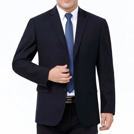 Solid Color Suit Men's Formal Wedding Best Man Sales Work Clothes Gentleman's Professional Show Business Office (Blazer+ Pants)