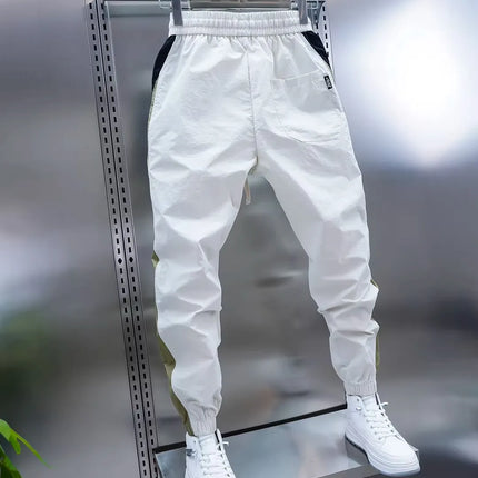 2026 Spring Men's Pants Korean Fashion Men Clothing Sweatpants and Joggers Pants Casual Streetwear Male Trousers Elastic Waist