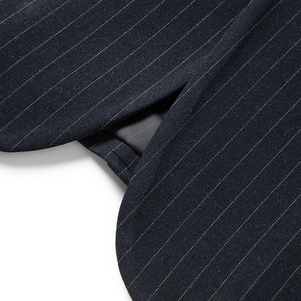 2025 new men's striped suit (suit + trousers) stylish and handsome British style wedding handsome two-piece set