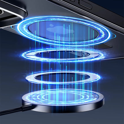 Aluminum Alloy Magnetic Stand Rimless Phone Case For iPhone 13 14 15 16 Pro Max Plus Metal Lens Shell  Frosted Matte Back Cover