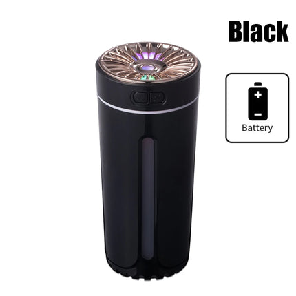 Vehicle-mounted Humidifier 300ml Mini Portable Spray Air Freshener Home LED Small Essential Oil Vaporizer Room Scent Diffuser