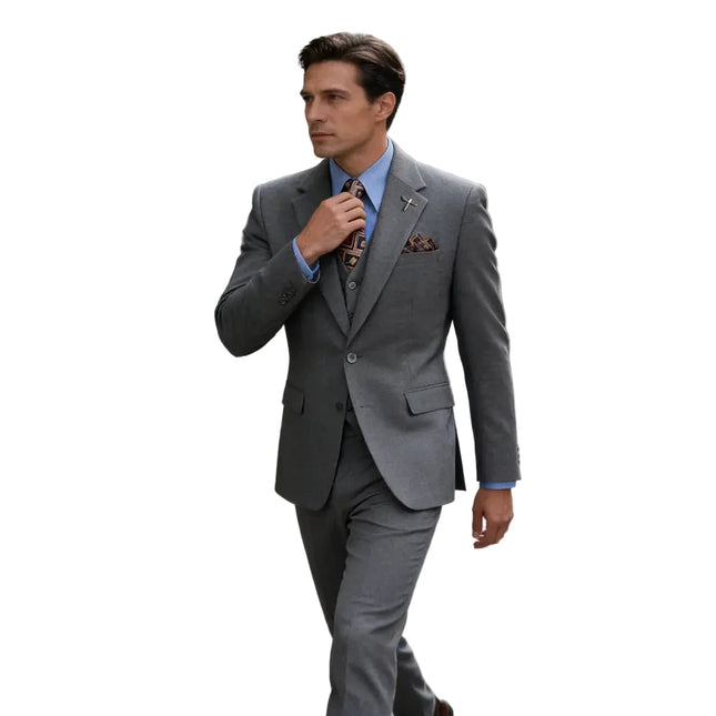Men's Professional Business Attire Suit Set with Waistcoat And Trousers for Wedding Formal Wear
