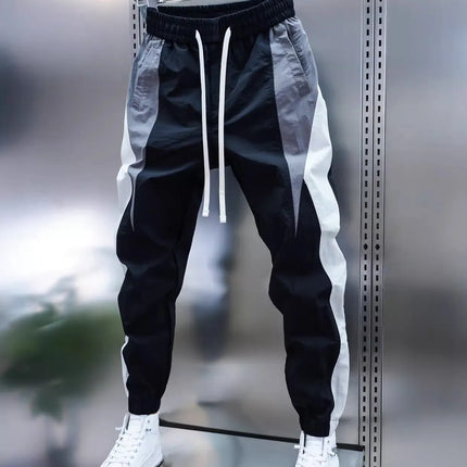 2026 Spring Men's Pants Korean Fashion Men Clothing Sweatpants and Joggers Pants Casual Streetwear Male Trousers Elastic Waist