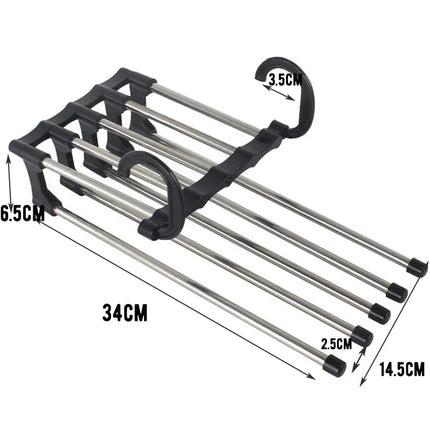 Folding Clothes Hanger Closet Organizer Space Saving Hanger Multi-port Clothing Rack Plastic Scarf Storage hangers for clothes
