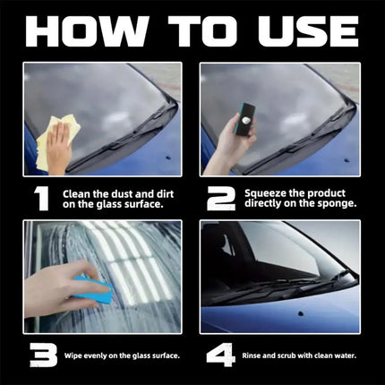 Glass Oil Film Remover Car Windshield Oil Film Remover Invisible Car Window Cleaner Gentle Automotive Oil Film Cleaner For All