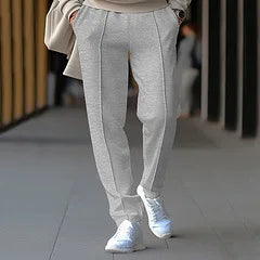 Summer Men Loose Trousers Casual Male High Elastic Waist Solid Color Wide Leg Full Pants CBFS-YY-133