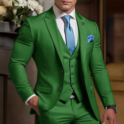 Elegant Formal Men's Suit 3 Piece Suit Wedding Tuxedo Groom Custom Outfit Party Elegant Suit for Best Man Tailor Made