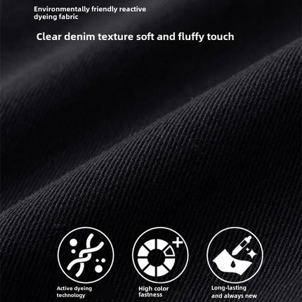 High-End Black Jeans For Men Straight-Leg Trendy Versatile Elastic Lightweight Luxury Trousers New Arrival Autumn/Winter