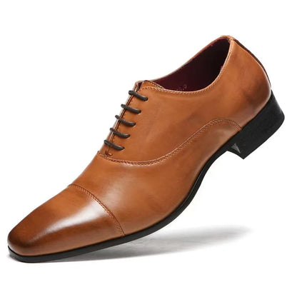 Fashion Business Dress Men Shoes 2025 New Classic Leather Men's Formal Shoes Comfortable Slip On Dress Shoes Men Oxfords