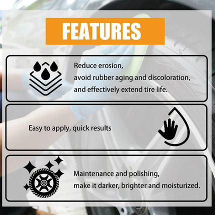 New 120ml Car Wheel Cleaning Agent Powerful Non-Acid Brake Cleaner Bug Remover Cleaning Tires on Alloy Chrome Painted Wheels