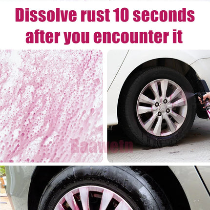 Multi Purpose Rust Remover Spray Metal Chrome Paint Cleaner Car Wheel Household Ironware Rust Remover Car Maintenance Anti-rust