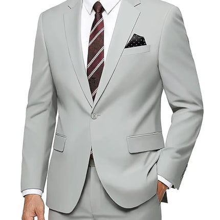 Elegant Men's Suit 2-Piece Set Slim Fit Jacket Pants for Men Wedding Party Formal Business Blazer Classic Prom Tuxedo 2026 New