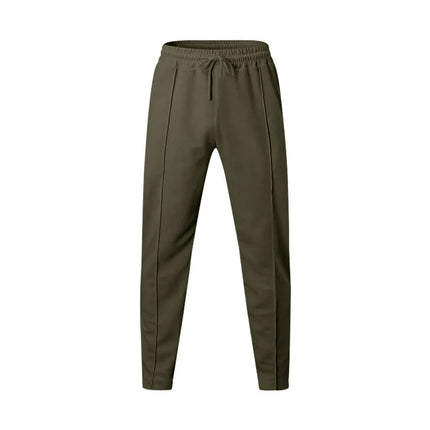 Summer Men Loose Trousers Casual Male High Elastic Waist Solid Color Wide Leg Full Pants CBFS-YY-133