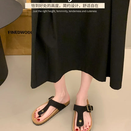 Women's Classic Buckle Strap Birken Slippers 2025 Summer New Design Brand Soft Cork Sandals Ladies Comfort Beach Flip Flop Shoes