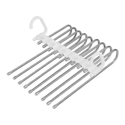 Folding Clothes Hanger Closet Organizer Space Saving Hanger Multi-port Clothing Rack Plastic Scarf Storage hangers for clothes