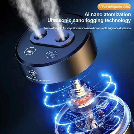 Car Air Freshener Humidifier Diffuser Dual Steam Power For Smart Rechargeable Diffuser Mini Humidifier Portable Air Freshener