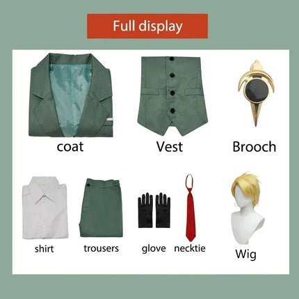 Cosplay uniform costume men's suit tie and white shirt