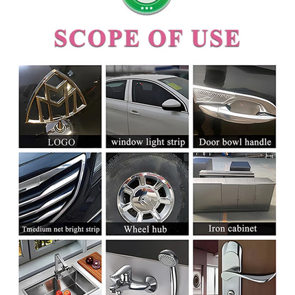 Multi Purpose Rust Remover Spray Metal Chrome Paint Cleaner Car Wheel Household Ironware Rust Remover Car Maintenance Anti-rust