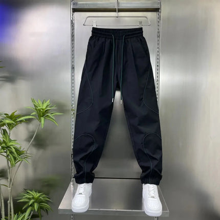 2026 Spring Men's Pants Korean Fashion Men Clothing Sweatpants and Joggers Pants Casual Streetwear Male Trousers Elastic Waist