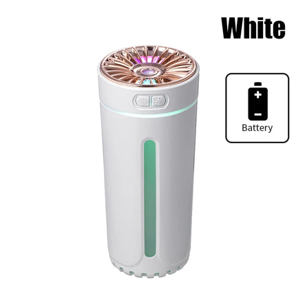 Vehicle-mounted Humidifier 300ml Mini Portable Spray Air Freshener Home LED Small Essential Oil Vaporizer Room Scent Diffuser
