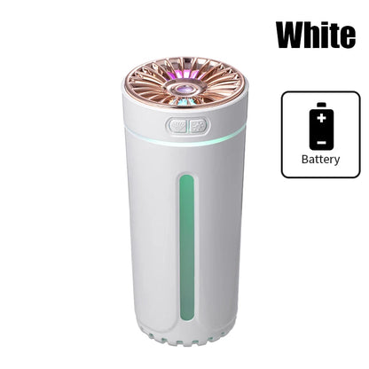Vehicle-mounted Humidifier 300ml Mini Portable Spray Air Freshener Home LED Small Essential Oil Vaporizer Room Scent Diffuser