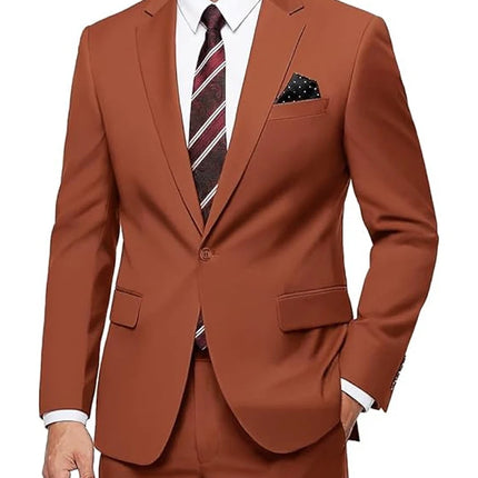Elegant Men's Suit 2-Piece Set Slim Fit Jacket Pants for Men Wedding Party Formal Business Blazer Classic Prom Tuxedo 2026 New