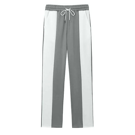 Pant men 2026 casual casual sports loose pachwork waisted jogging quick-drying spliced wide-leg trousers women's clothing