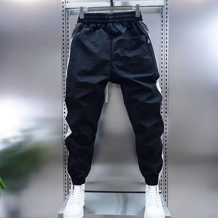 2026 Spring Men's Pants Korean Fashion Men Clothing Sweatpants and Joggers Pants Casual Streetwear Male Trousers Elastic Waist