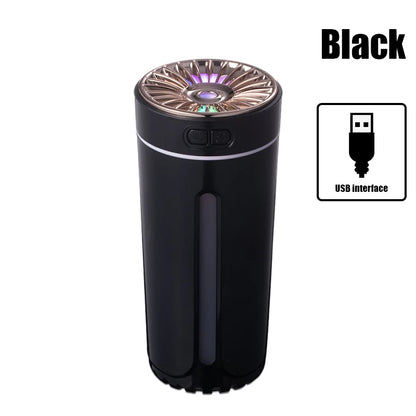 Vehicle-mounted Humidifier 300ml Mini Portable Spray Air Freshener Home LED Small Essential Oil Vaporizer Room Scent Diffuser